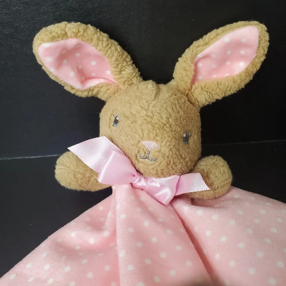 Way To Celebrate My First Easter Bunny Rabbit Pink Lovey White Polka‎ Dot Baby